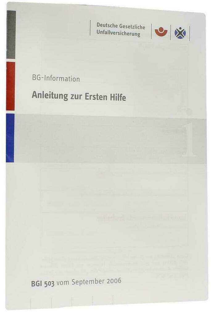 Erste Hilfe Anleitung Broschüre - Informationsmaterial