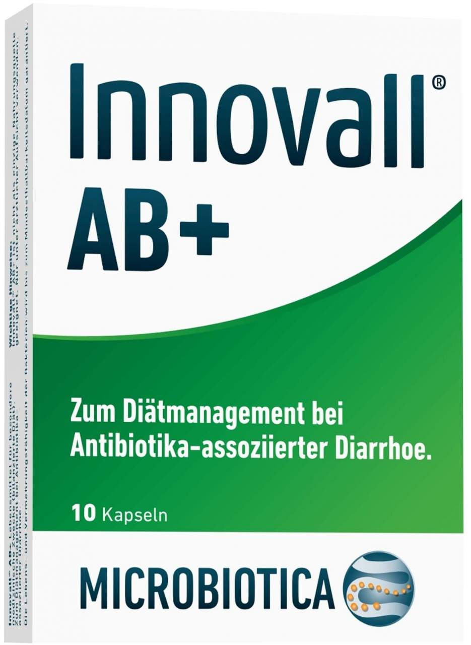 Innovall Ab+ 10 Kapseln - Zum Diätmanagement bei Antibiotika-assoziierter Diarrhoe