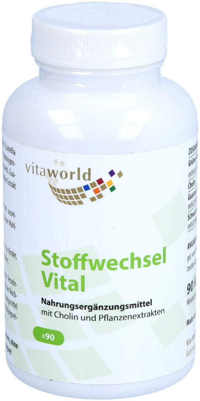 Stoffwechsel Vital Kapseln 90 Stück - Unterstützend für den Stoffwechsel