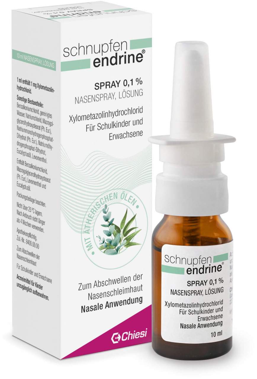 Schnupfen Endrine 0,1% Nasenspray 10 ml - Bei Schnupfen