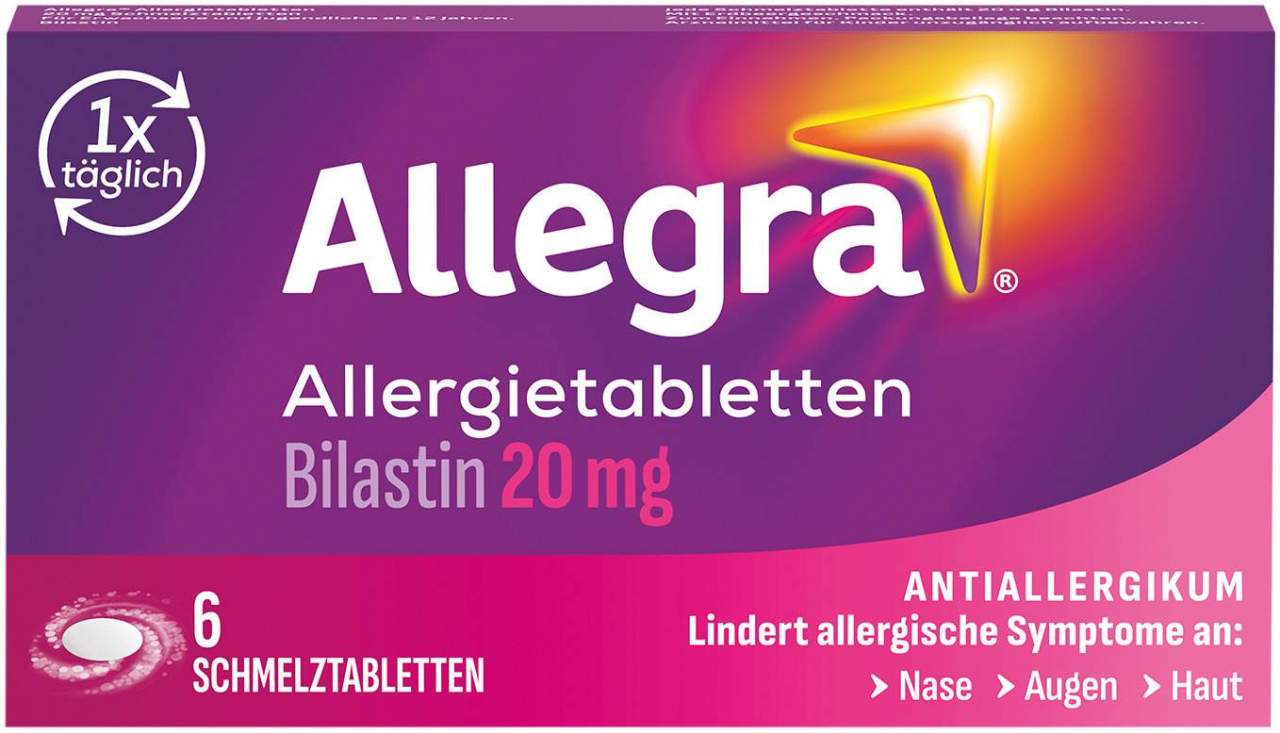 Allegra Allergietabletten 20 mg, 6 Schmelztabletten