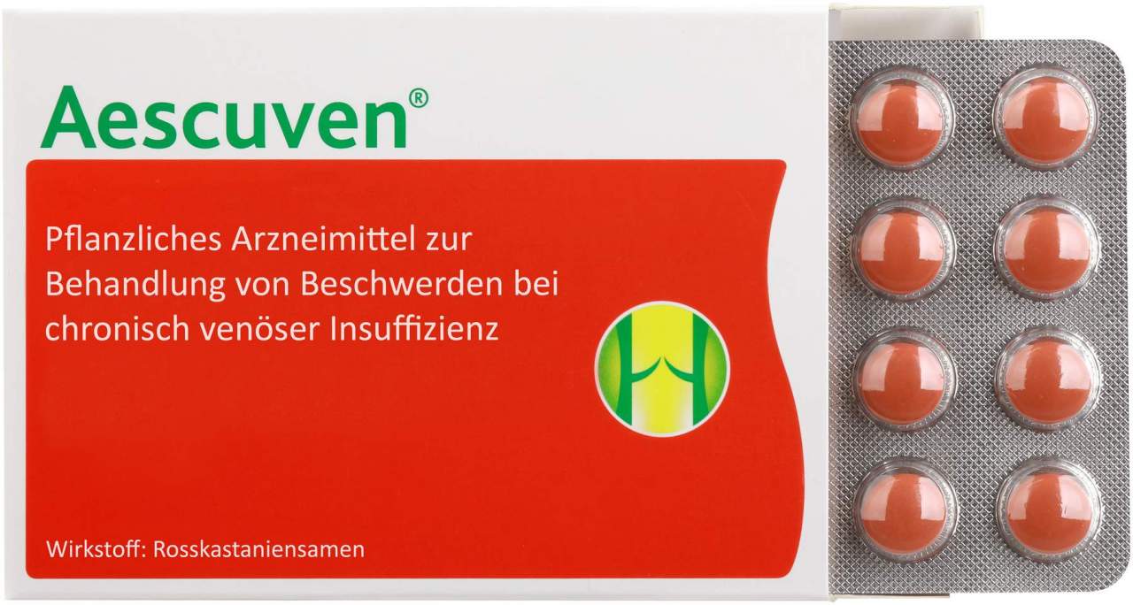 Aescuven 40 Überzogene Tabletten - Bei Schmerzen Schwellung und Schweregefühl der Beine