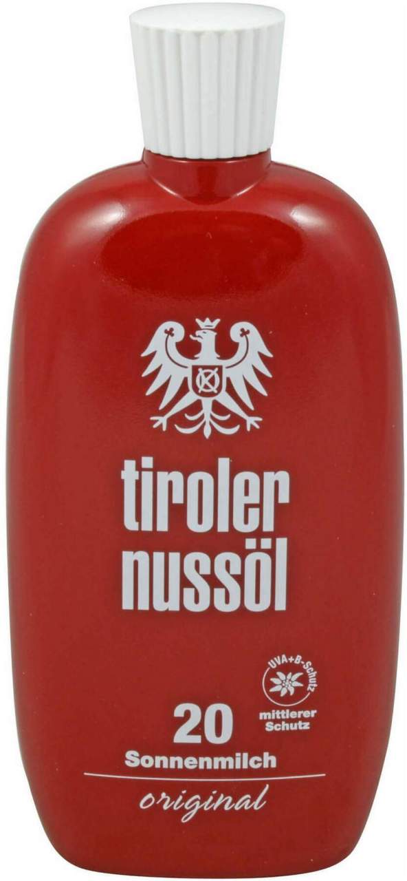 Tiroler Nussöl Original Sonnenmilch Wasserfest Lsf 20