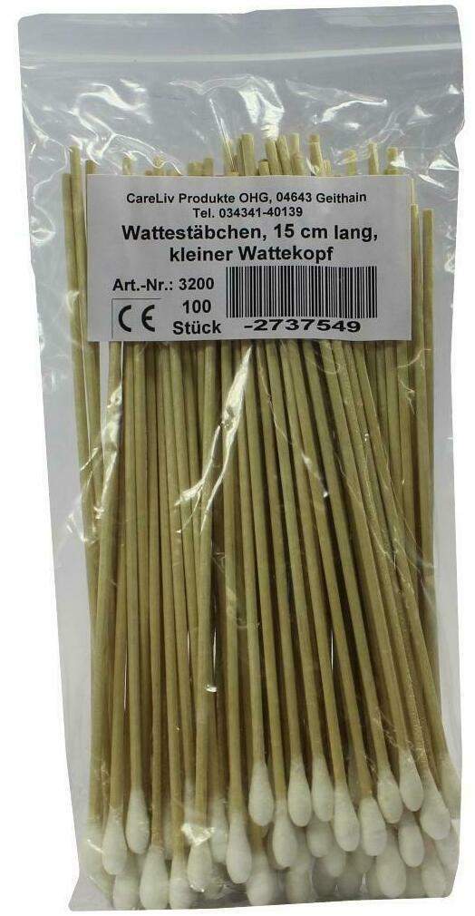 Wattestäbchen Mit Wattekopf 15 cm Klein 100 Stäbchen - Wattestäbchen
