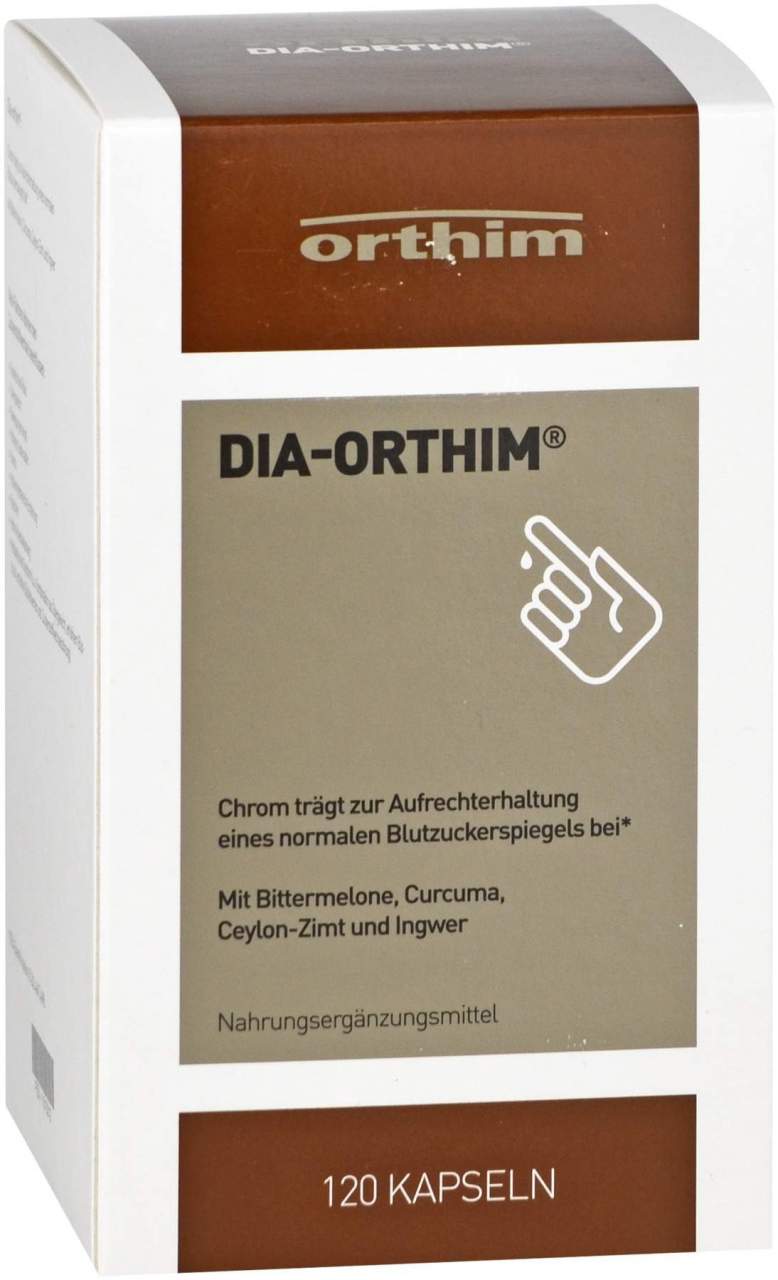Dia Orthim Kapseln 120 Stück - Zur Aufrechterhaltung des Blutzuckerspiegels