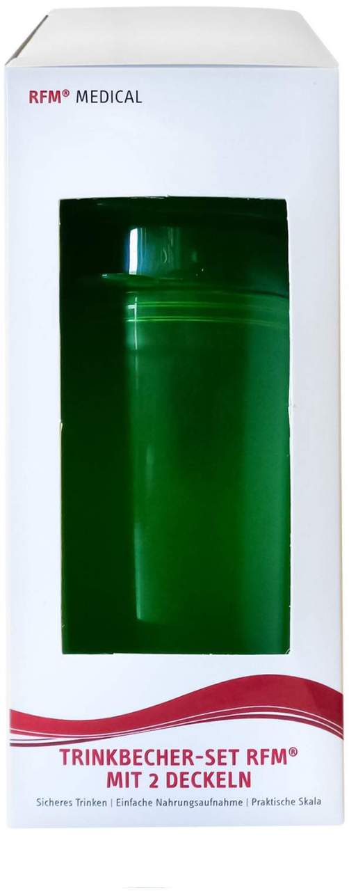 Trinkbecher Mit 2 Deckeln Grün - Trinkbecher