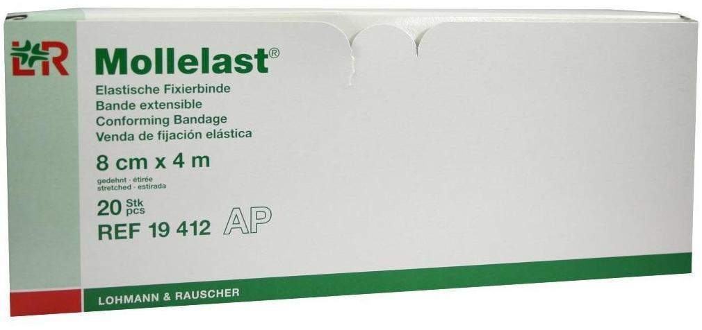 MOLLELAST Binden 8 cmx4 m weiß