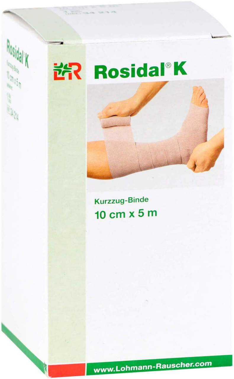 Rosidal K Binde 10 cm X 5 M 1 Stück - Zur Kompressionstherapie