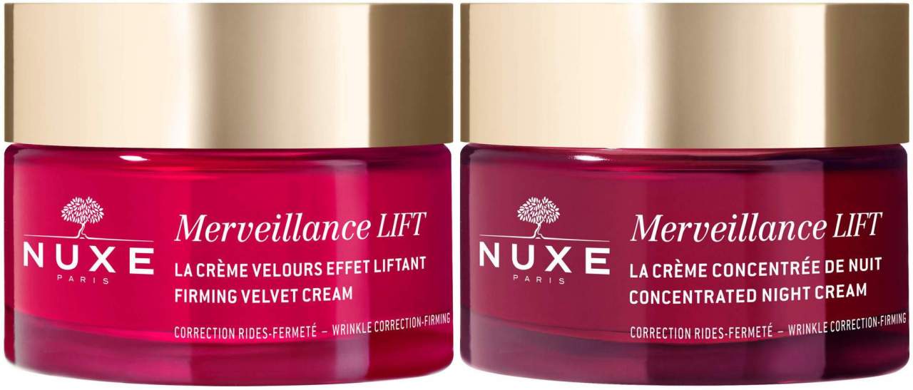 NUXE Merveillance Lift Seidige Lifting-Creme 50ml + Merveillance Lift Konzentrierte Nachtcreme 50ml