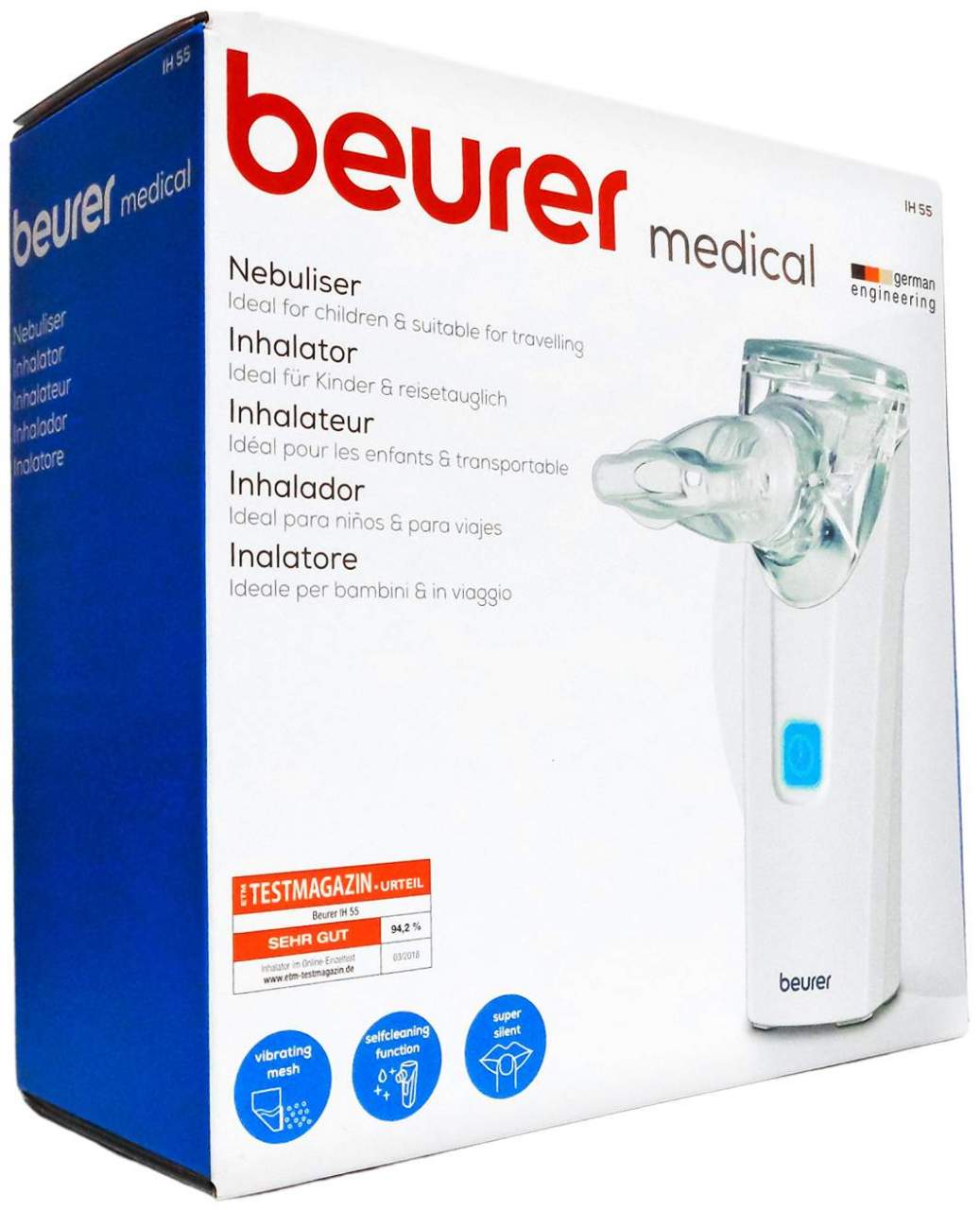 Beurer Ih55 1 Inhalator Obere U.Untere Atemwege - Bei Atemwegserkrankungen