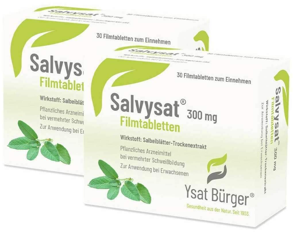 Salvysat 300 mg Filmtabletten 2 X 30 Stück - Bei vermehrter Schweißabsonderung