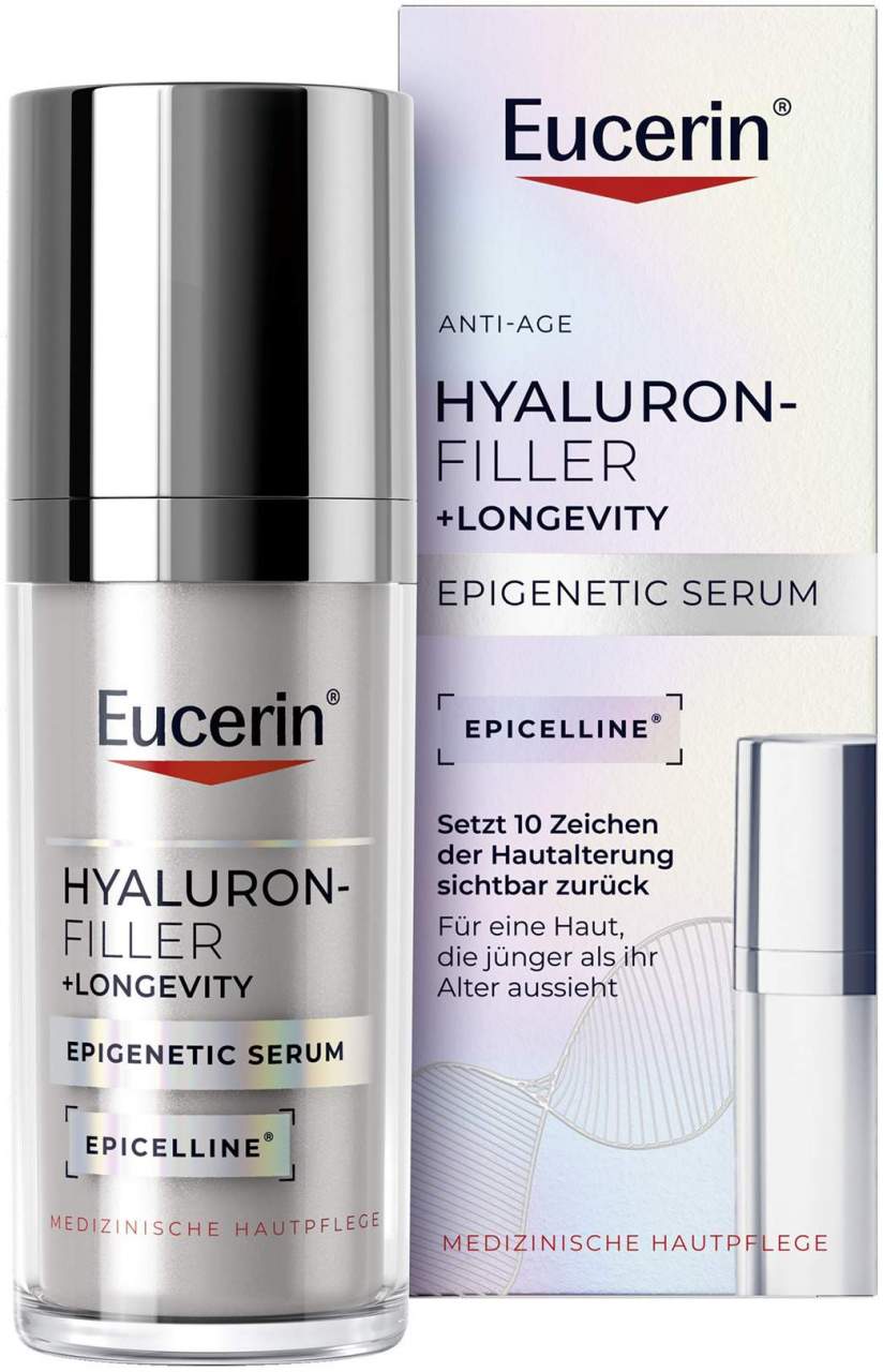 Eucerin Hyaluron - Filler + Longevity Epigenetic Serum 30 ml - Zur Faltenminderung