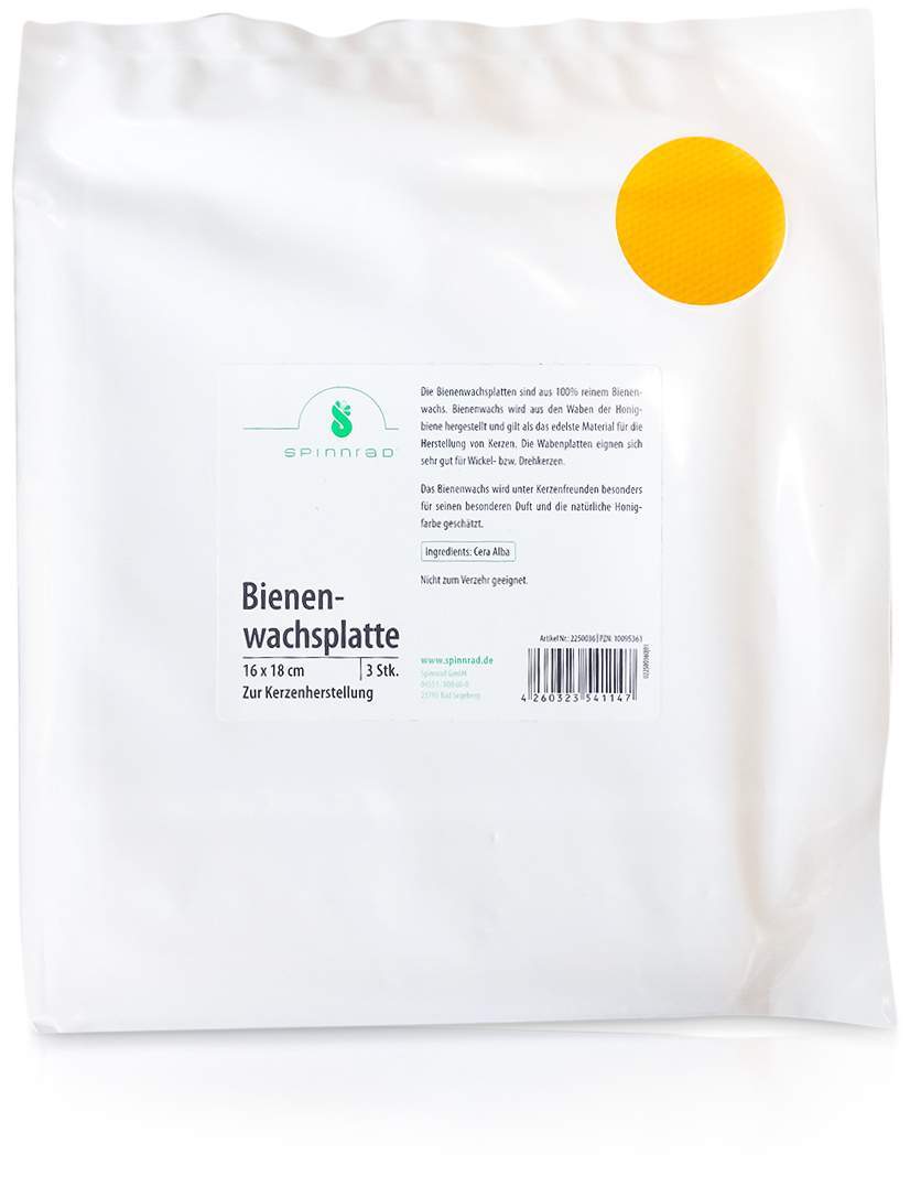 Bienenwachsplatten 3 Stück - Zur Kerzenherstellung