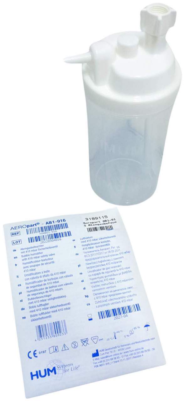 Aeropart Ab1-916 Atemgasbefeuchter 350 ml Disp.1 Stk - Atemgasbefeuchter