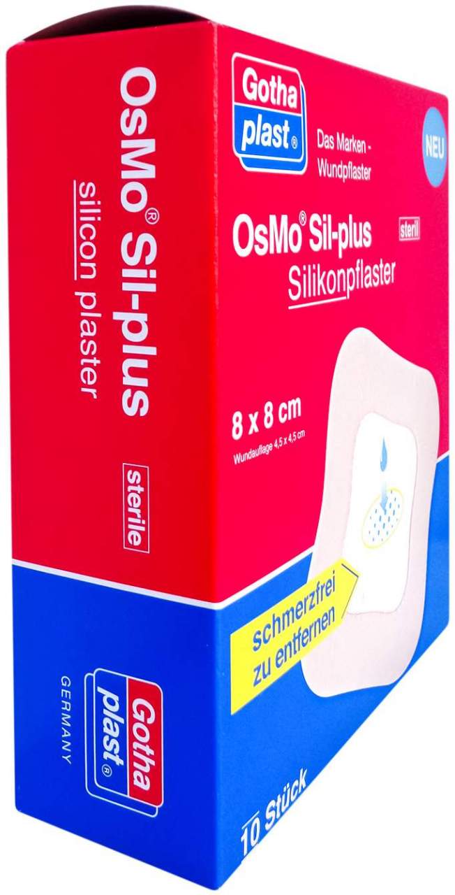 Osmo Sil-Plus Silikonpflaster 8x8 cm Steril - Silikonpflaster