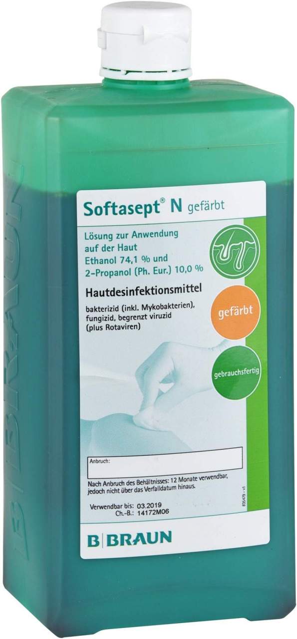 Softasept N Gefärbt 1000 ml Dosierflasche - Hautantiseptikum
