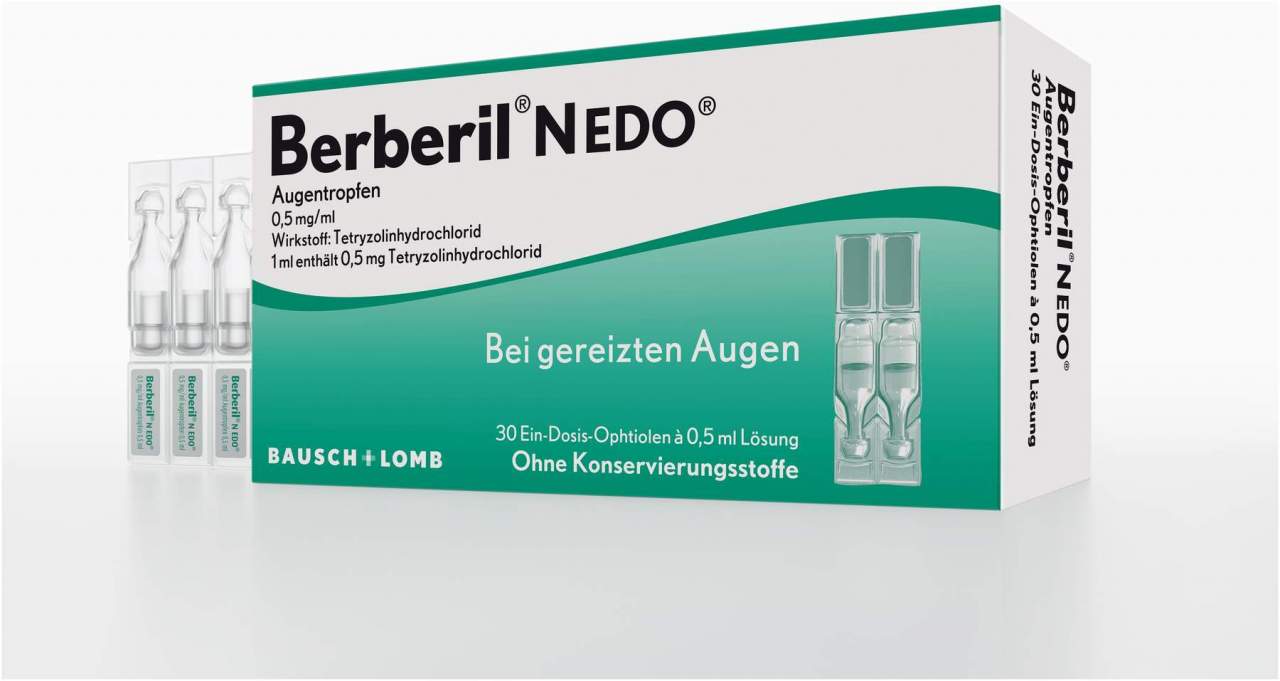 Berberil N EDO Augentropfen 30 x 0,5 ml - Bei Augenreizungen