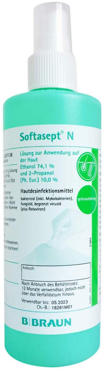 Softasept N Farblos 250ml Sprühflasche - Hautantiseptikum