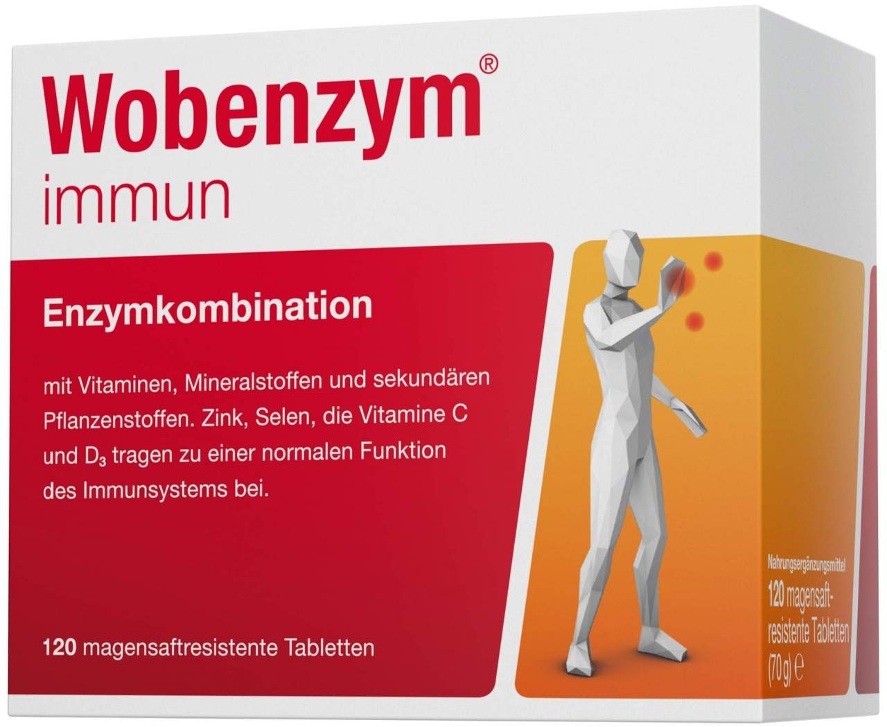 Wobenzym immun 120 Tabletten - Nahrungsergänzungsmittel zur Immunstärkung