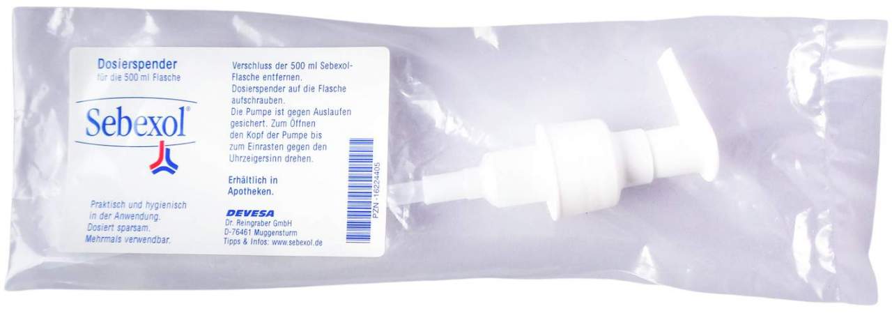 Sebexol Dosierspender F.500 ml Flaschen 1 Stück - Dosierspender