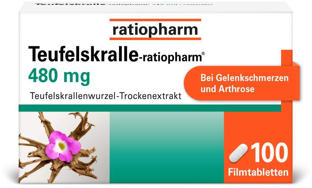 Teufelskralle-ratiopharm 480 mg - 100 Filmtabletten