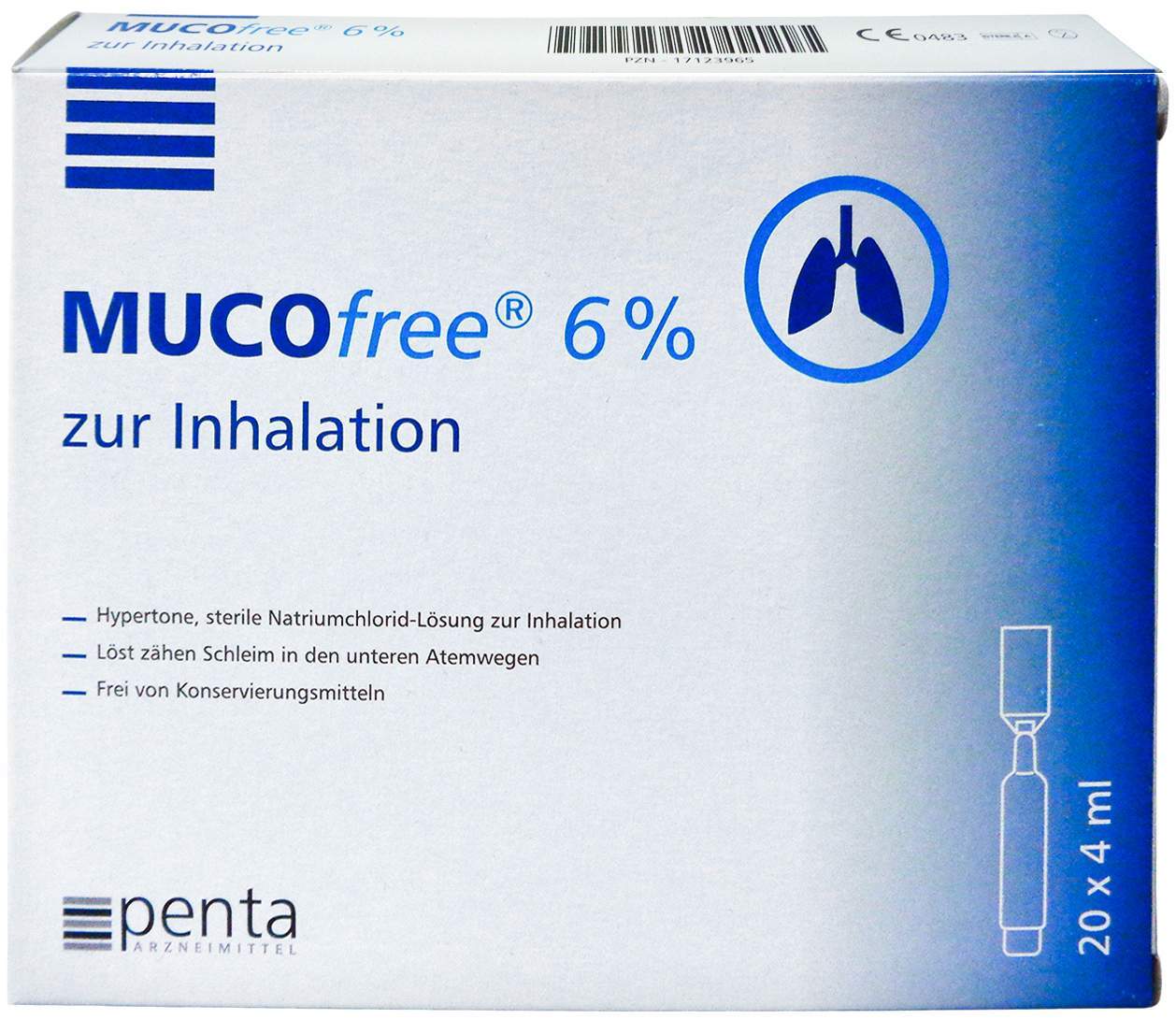 Mucofree 6% zur Inhalation - Inhalationslösung