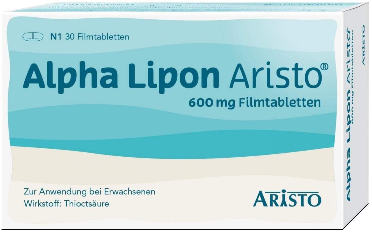 Alpha Lipon Aristo 600 mg 30 Filmtabletten - Bei diabetischen Nervenschädigungen