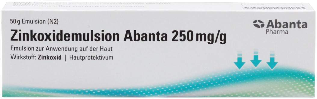 Zinkoxidemulsion Abanta 250 mg-g 50 g - Zinkoxidemulsion