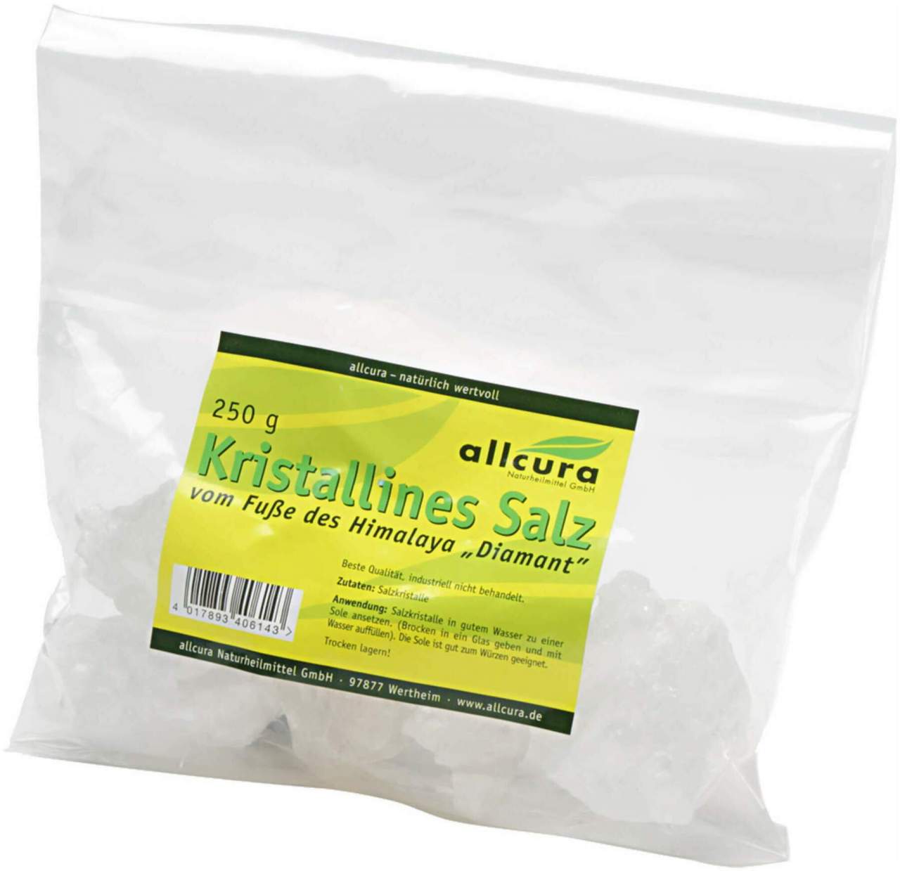 Kristallines Diamant Salz V.Fuße D.Himala.Grob 250 G Salz - Speisesalz