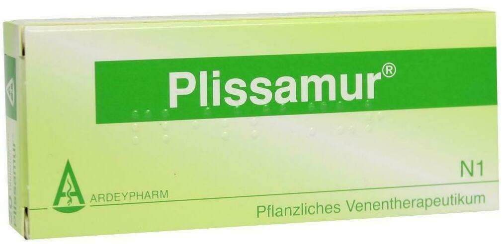 Plissamur 20 Dragees - Bei Schmerzen Schwellung und Schweregefühl der Beine