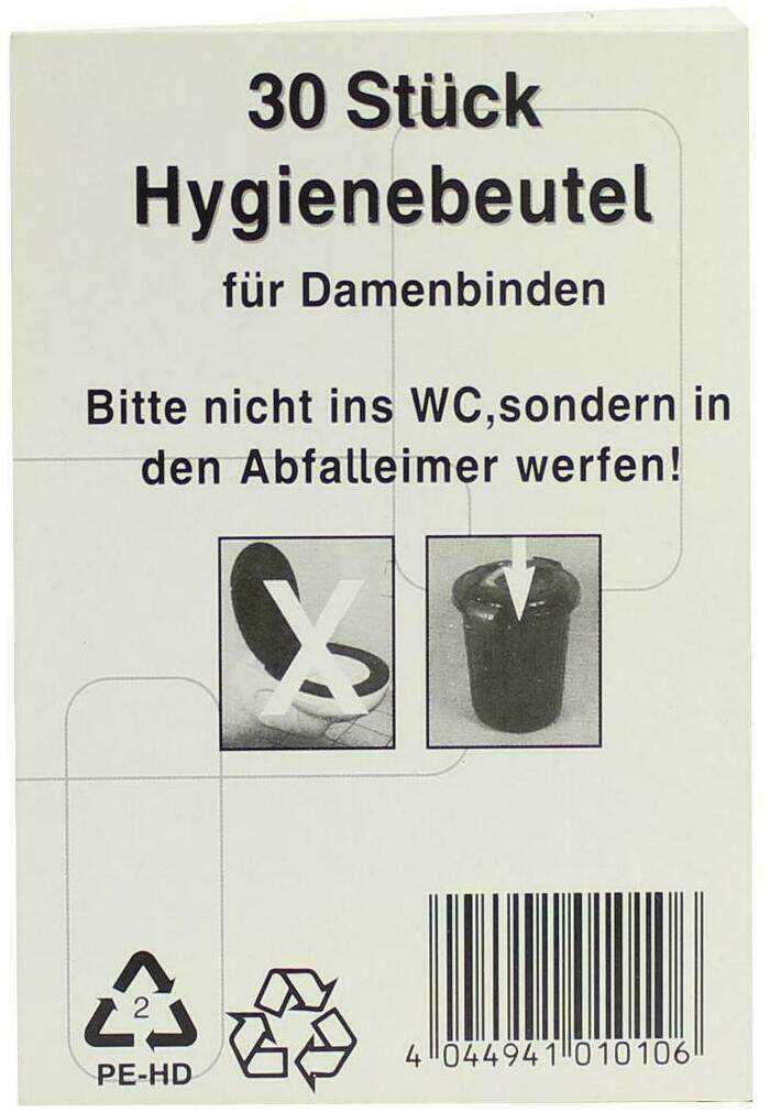 Hygienebeutel 30 Stück - Hygienebeutel für Damenbinden