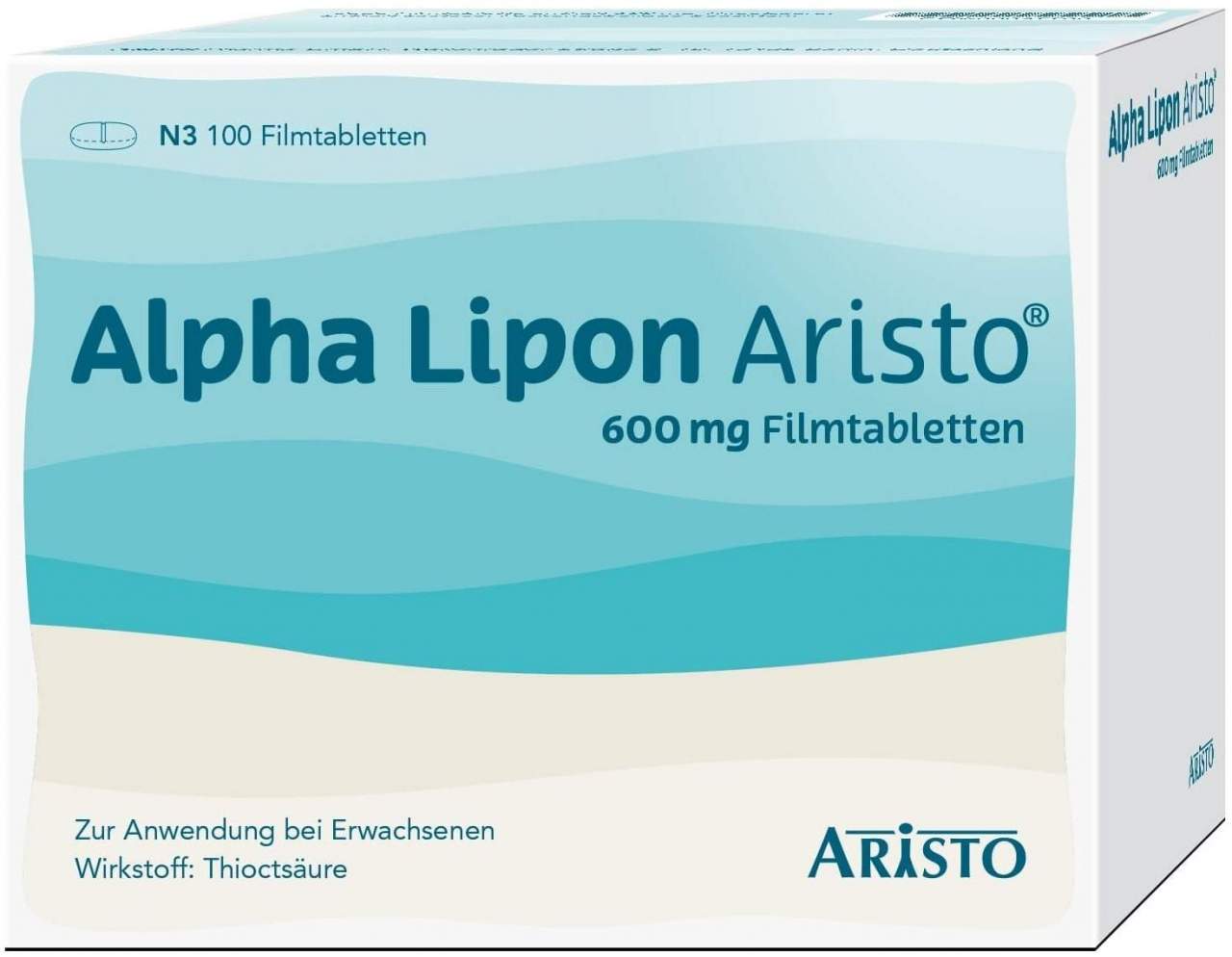 Alpha Lipon Aristo 600 mg 100 Filmtabletten - Bei diabetischen Nervenschädigungen