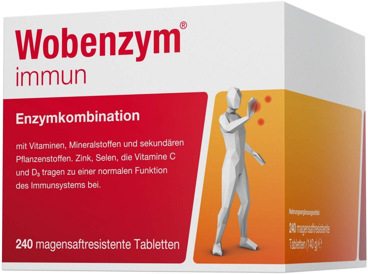 Wobenzym immun 240 Tabletten - Nahrungsergänzungsmittel zur Immunstärkung