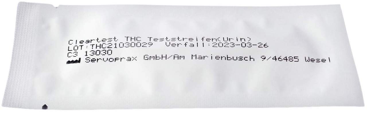 Cleartest Drogentest Thc 1 Teststreifen - Cleartest Drogentest THC